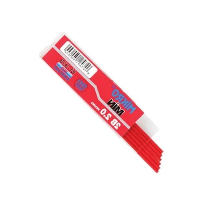 Kırmızı Renkli Kalem Ucu, 2.0mm, 3 Adet Set