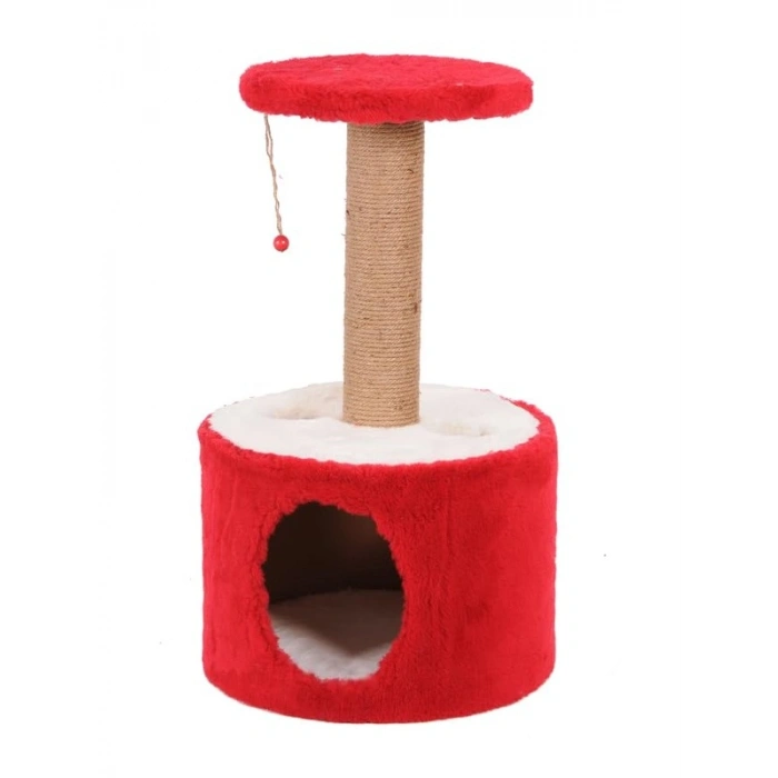 Kırmızı renkli  kedi tırmalama, roll tasarımı