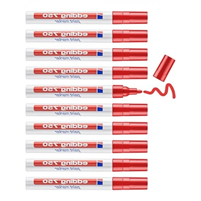 Kırmızı Tam Örtücü Boya Kalemi, Kaliteli Yazım