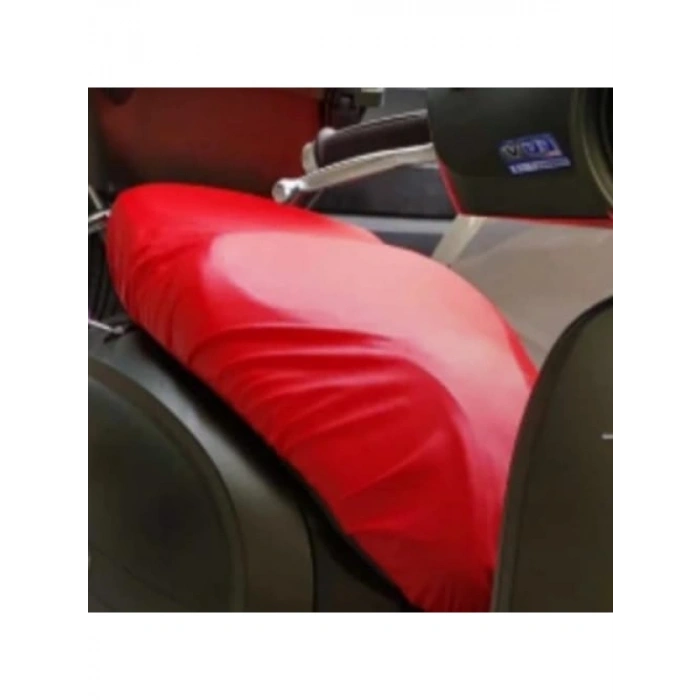 Kırmızı Vespa İçin Deri Sele Kılıfı
