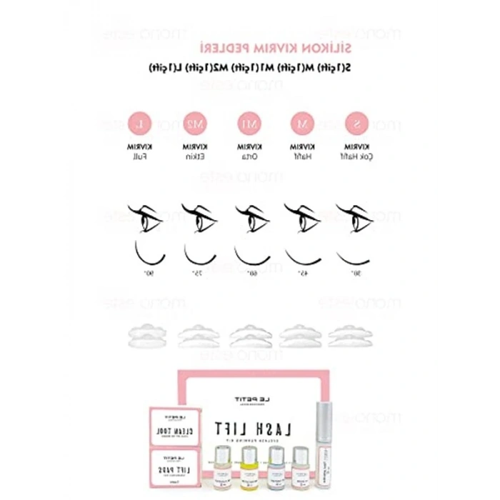 Kirpik Lifting Seti, Lash Lift, Kaş & Kirpik Perma Seti (Standart Set)