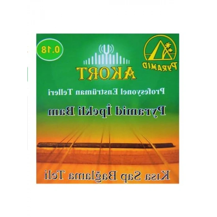 Kısa Sap Bağlama Teli, 0.18 Kalınlık, Tezene Hediye