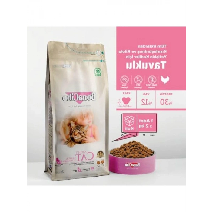 Kısırlaştırılmış Kedi Bakım Seti, 2 Kg Mama ve 100g Vitamin