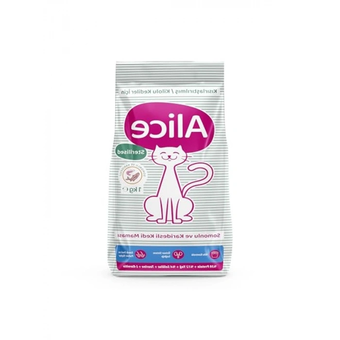 Kısırlaştırılmış Kediler için Somonlu Karidesli Mama 6x1 kg
