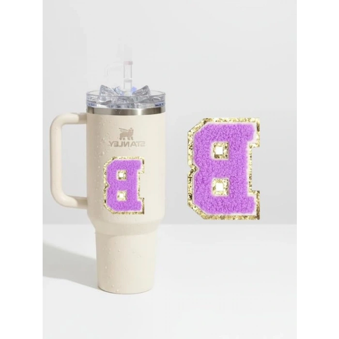 Kişiselleştirilmiş Harf Sticker Aksesuar - Tekstil Kaplama