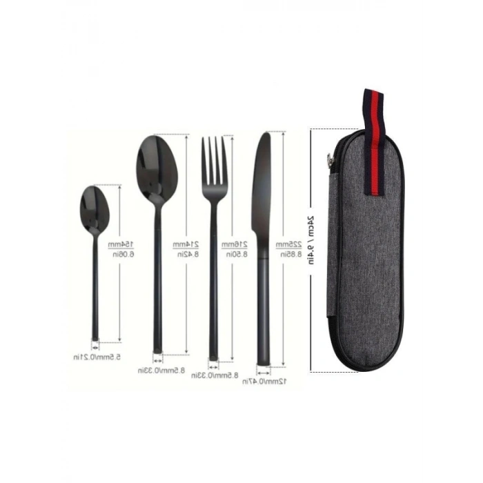 Kişiye Özel Paslanmaz Çelik Çatal Kaşık Bıçak Seti ile Şık Yolculuklar