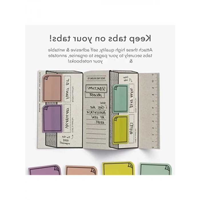 Kitap Ayracı ve Post-It Seti - Pastel Renkler