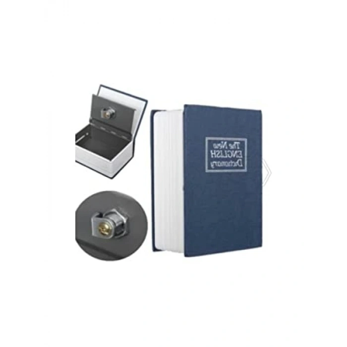 Kitap Görünümlü Gizli Kasa - Lacivert