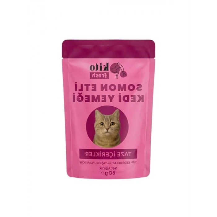 Kito Fresh Somonlu Kedi Yemeği 80 g