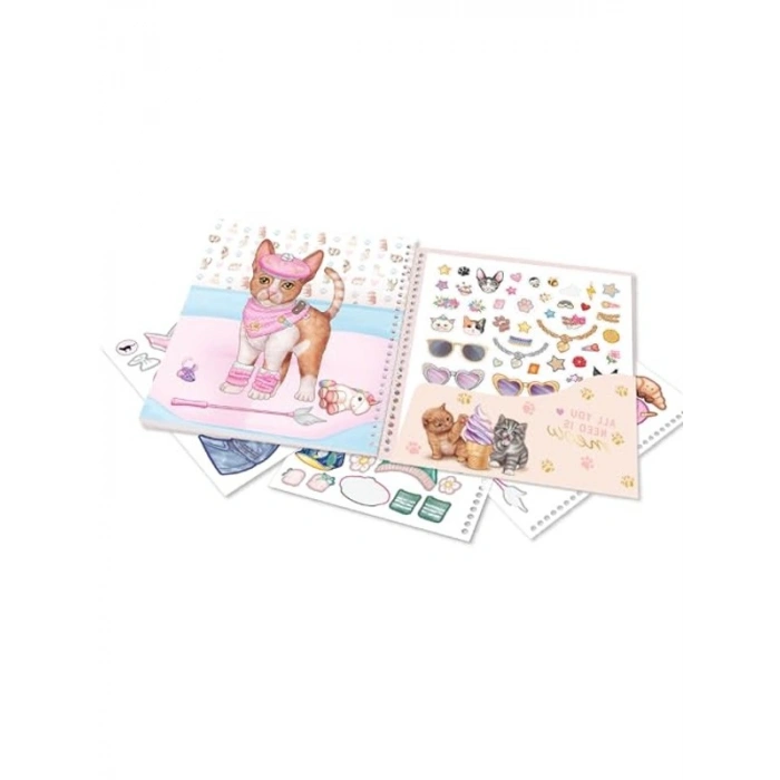 Kitty Temalı Dress Me Up Stickerbook, Eğlenceli Aktivite
