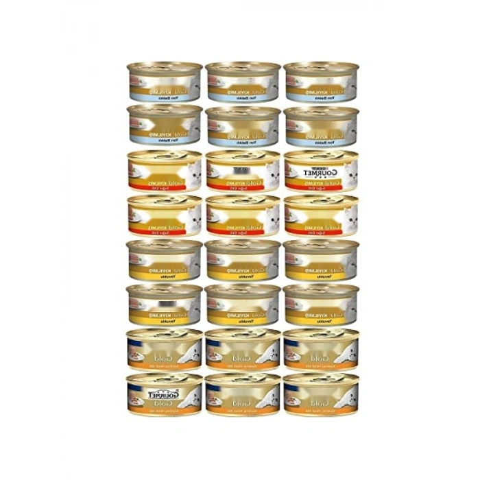 Kıyılmış Karışık Ezme Yaş Kedi Maması 24 x 85 gr