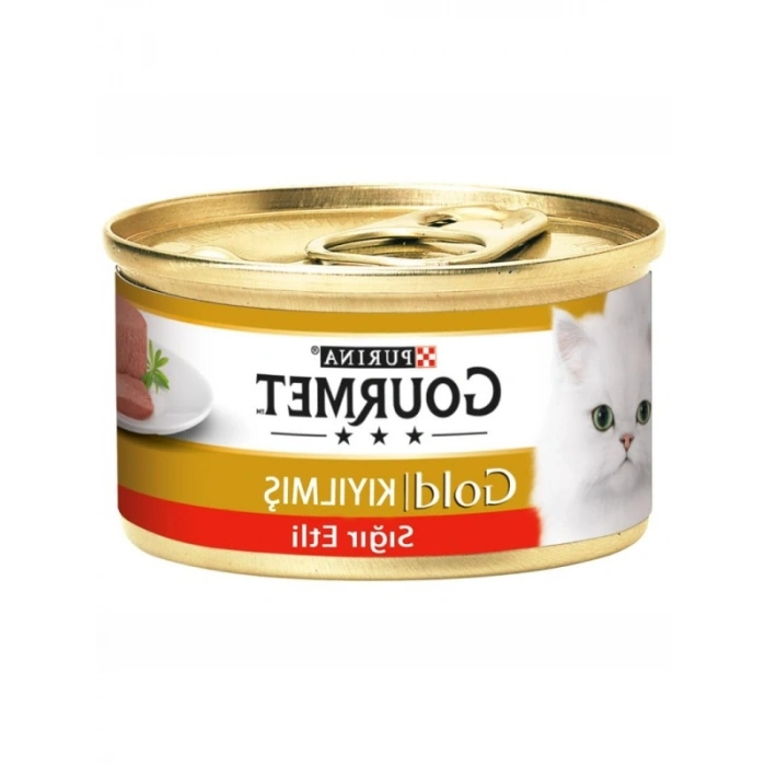 Kıyılmış Sığır Etli Yaş Kedi Maması, 24 x 85 gr