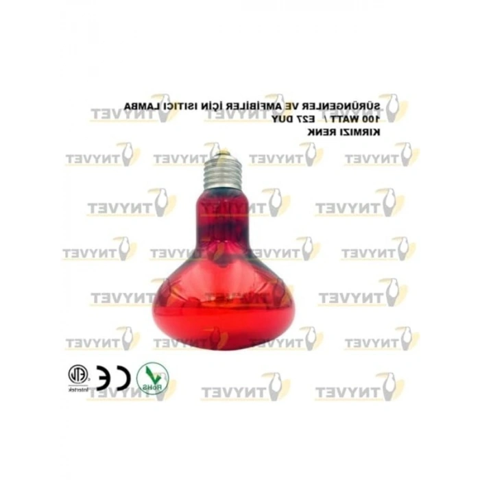 Kızılötesi Isıtıcı Lambalar, 100 Watt ile Sürüngenler için