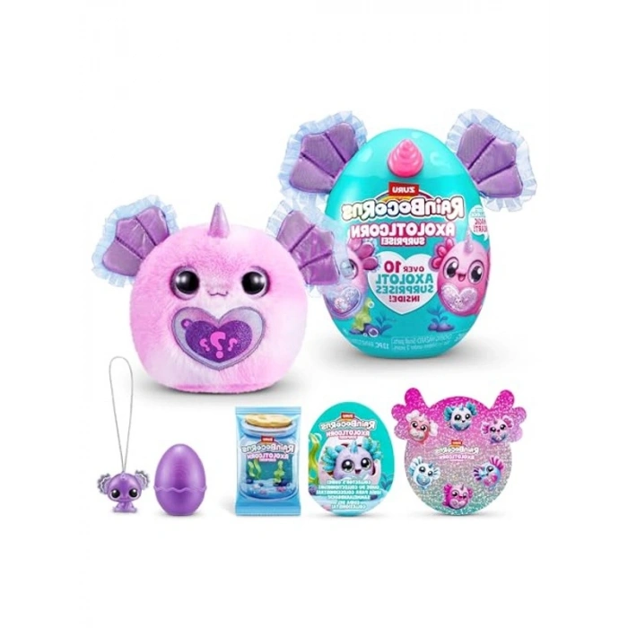Kızlar için Koleksiyon Peluş Oyuncak, Sevimli Axolotlcorn Sürpriz Figürü