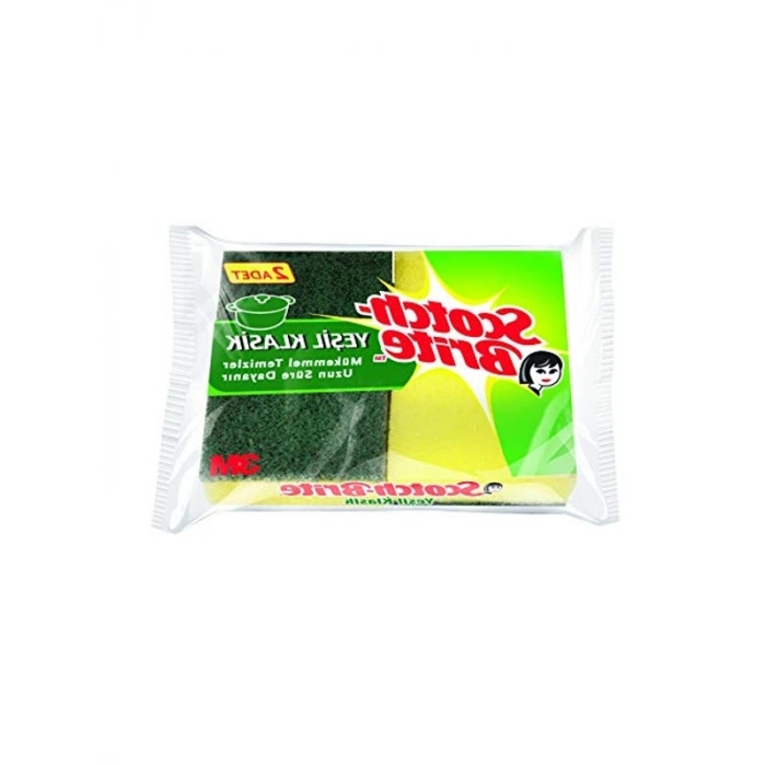Klasik Bulaşık Süngeri, 2li Pakette Kullanıma Uygun