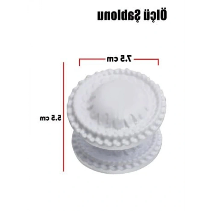 Klasik Metal Kapı Tokmağı - Boyalı Beyaz