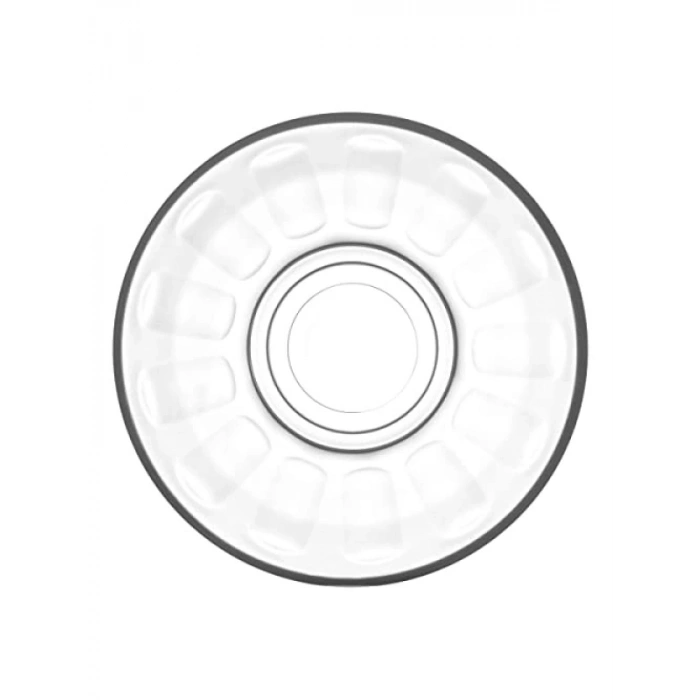 Klasik Tasarımlı 6lı Şeffaf Çay Tabağı Seti