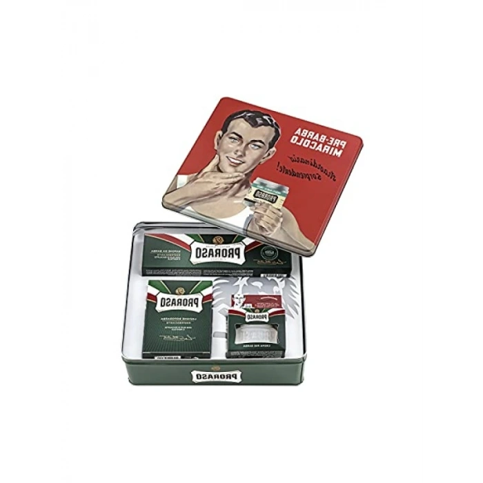 Klasik Tıraş Seti - Vintage Metal Kutu