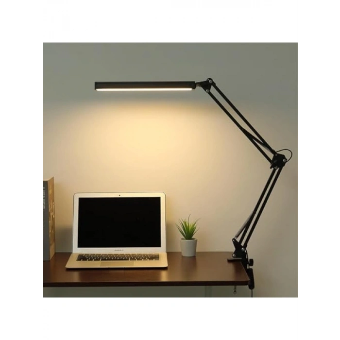 Klipsli LED Masa Lambası, 3 Işık Modu ve 10 Parlaklık Seviyesi