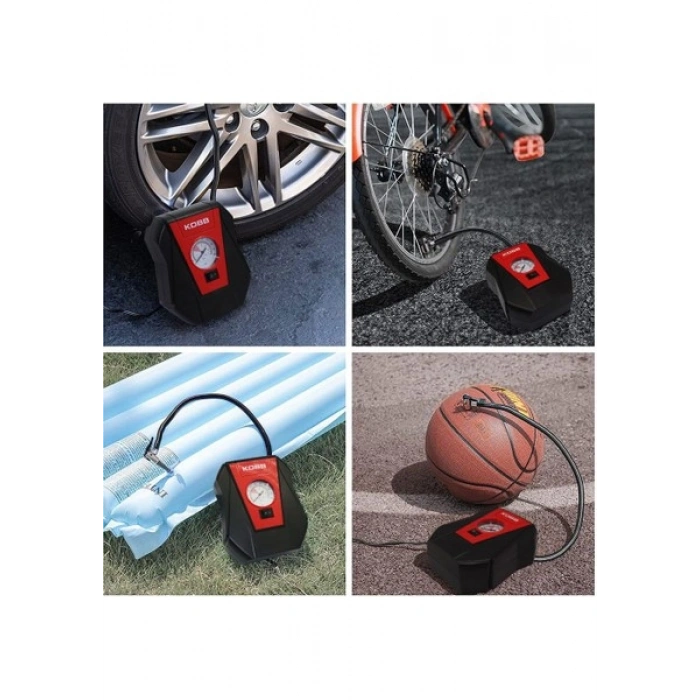 Kobb KB100 12VOLT 100 Psı Analog Göstergeli Hava Lastik Şişirme Pompası