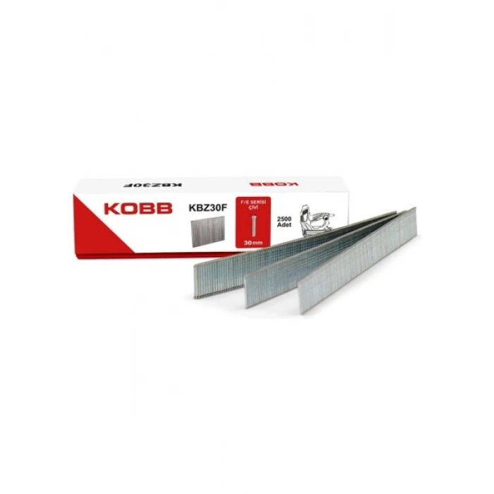 Kobb Kbz30f 30mm 2500 Adet F/E/J/8 Serisi Ağır Hizmet Tipi Kesik Başlı Çivi