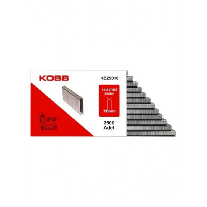 Kobb KBZ9016 16MM 2500 Adet 90 Serisi Ağır Hizmet Tipi Zımba Teli