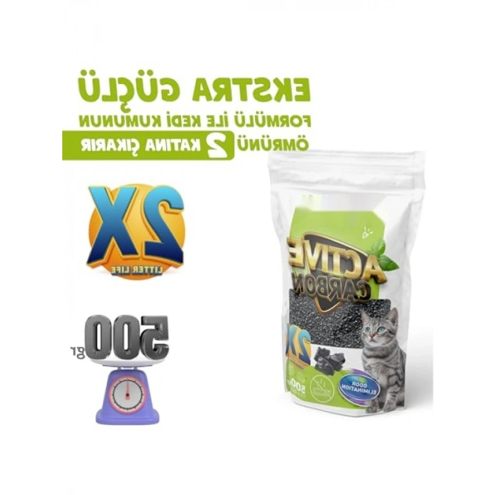 Koku Giderici Aktif Karbon 500 Gr Kedi Kumu