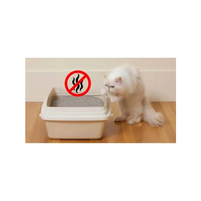 Koku giderici bebek pudralı kedi kumu, 4lü set halinde sunuluyor