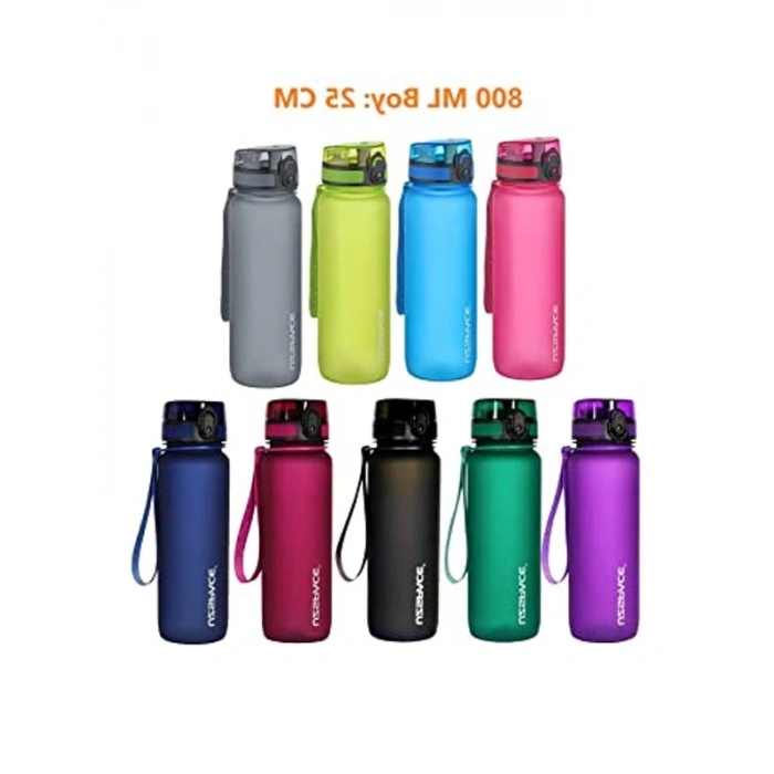 Koku Yapmayan 800ml Tritan Su Matarası, 25 cm Boy