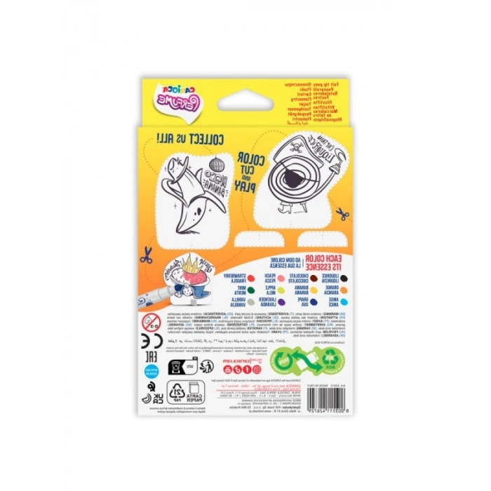 Kokulu Keçeli Boya Kalemi Seti - 12li Renkli Seçenek