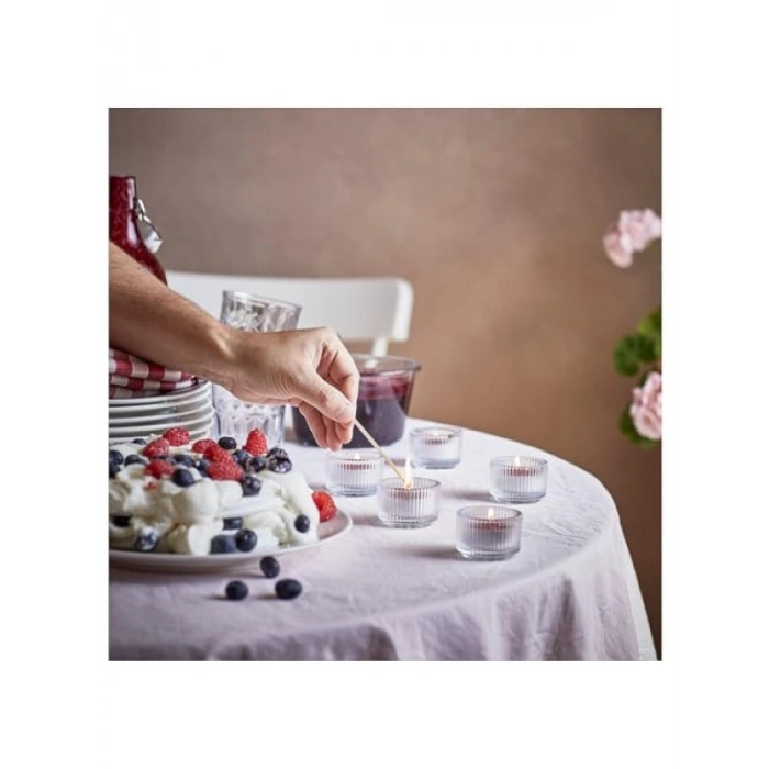 Kokulu Tealight Mum - Kırmızı Yabani Meyve Aroması