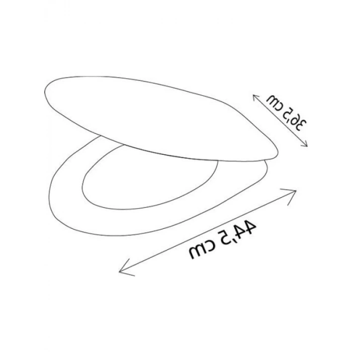 Kolay Kurulum Tuvalet Kapağı, Beyaz