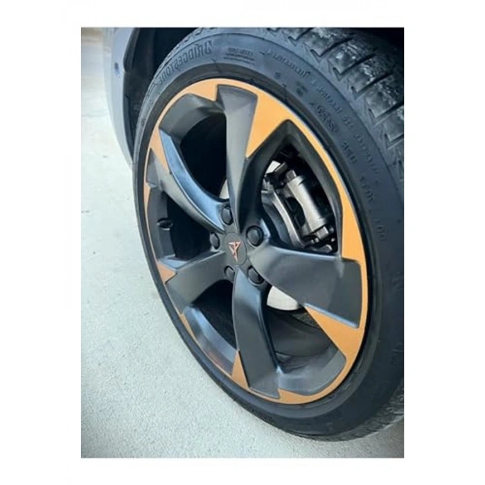 Kolay Uygulama ile Metalik Mat Bakır Jant Kaplama Sticker Seti