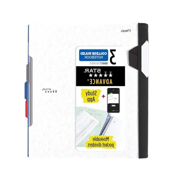 Kolej Çizgili Spiral Defter, 3 Konu, 150 Yaprak