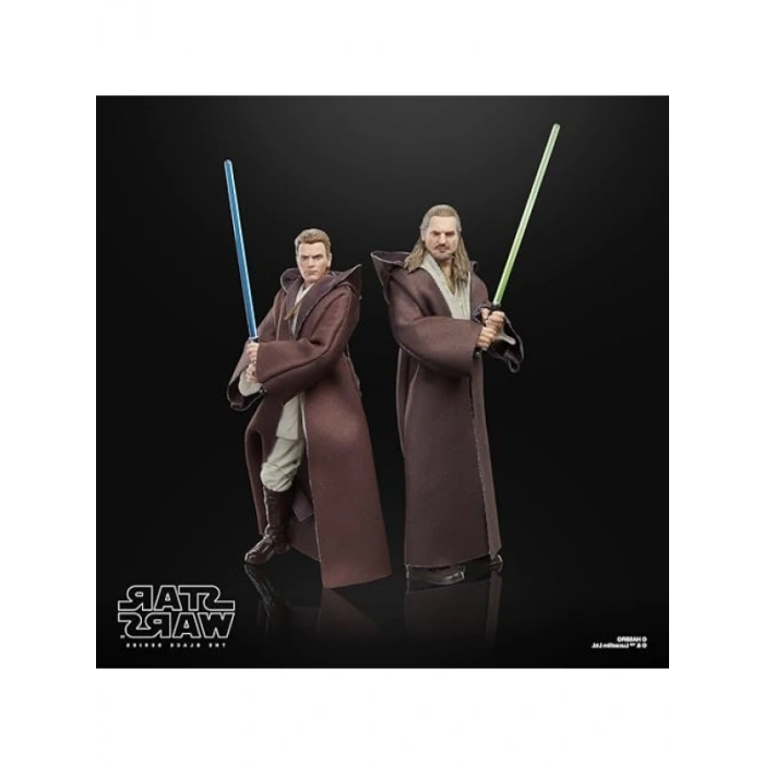 Koleksiyonluk 3lü Aksiyon Figürü Seti - Qui-Gon Jinn, Darth Maul, Obi-Wan Kenobi