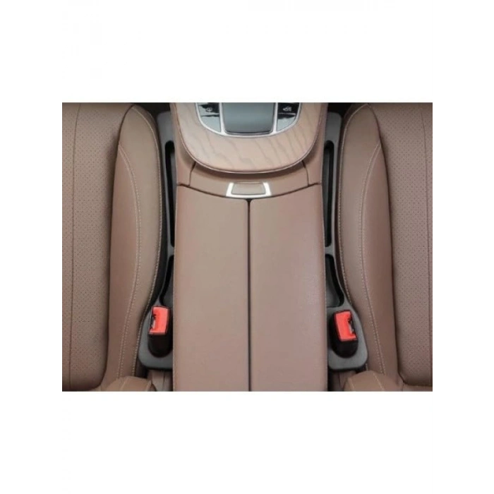 Koltuk Arası Düşme Engelleyici Organizer - Bej Renk, 2 Adet