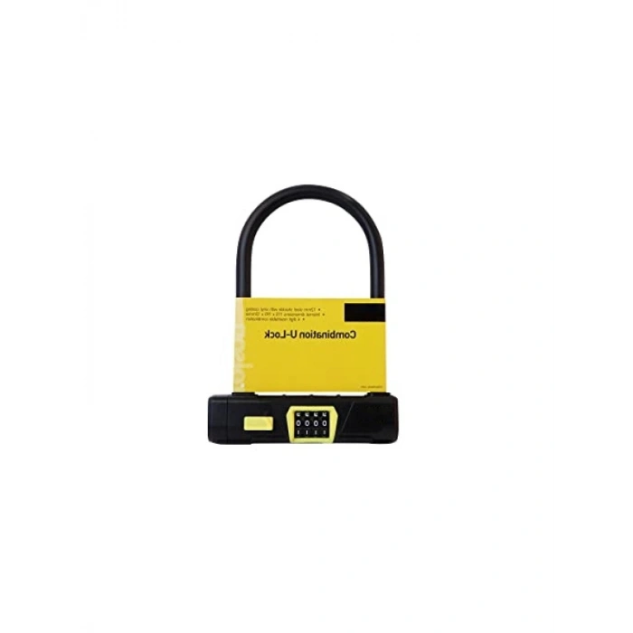 Kombinasyon U Tipi Bisiklet Kilidi - 4 Haneli, Vinil Kaplama