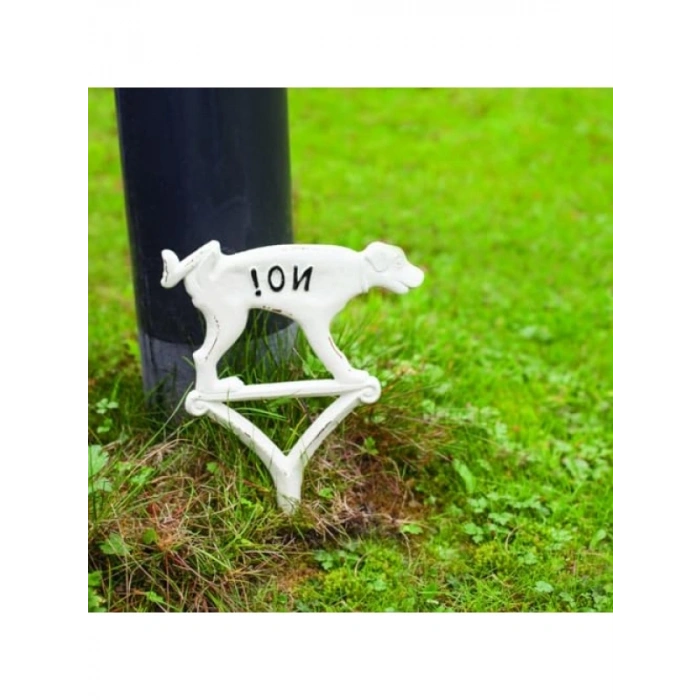 Komik Köpek İşareti, No Weeing, Beyaz