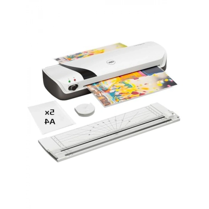 Kompakt A4 Laminasyon Makinesi Seti, Beyaz, 4ü 1 Arada