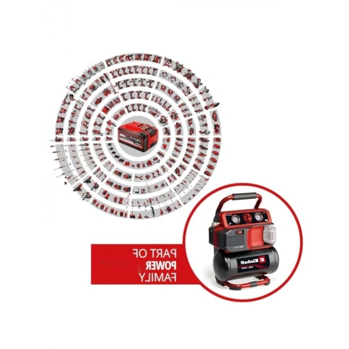 Kompakt Akülü Hava Kompresörü - 18V, Maks. 8 Bar