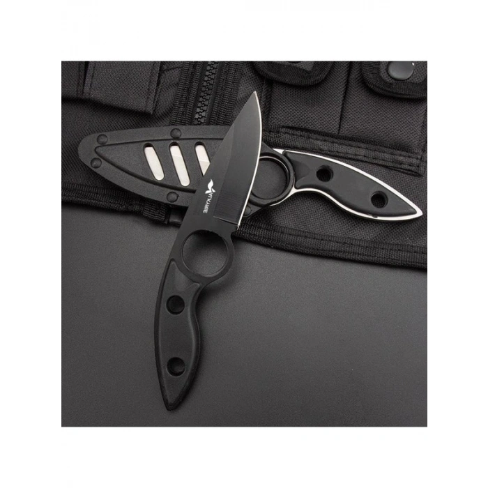 Kompakt Paslanmaz Çelik Outdoor Kamp Bıçağı, 17.5 cm Boy ve Kullanışlı Tasarım