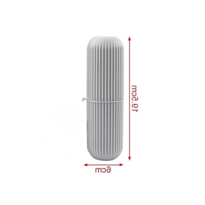 Kompakt Taşınabilir Diş Fırçası Kutusu, Bej