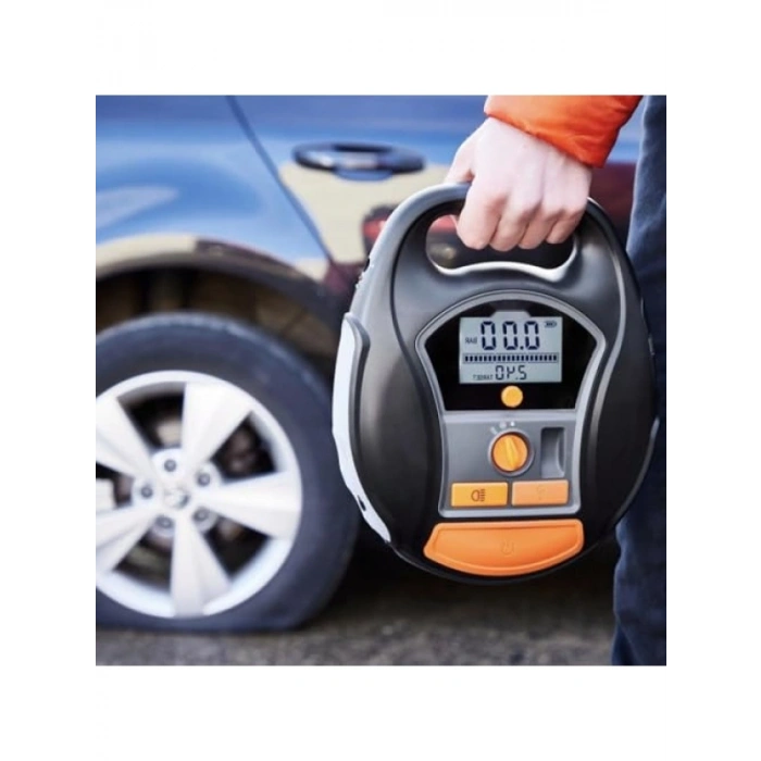 Kompakt ve Dayanıklı Lastik Şişirme Kompresörü - 12V