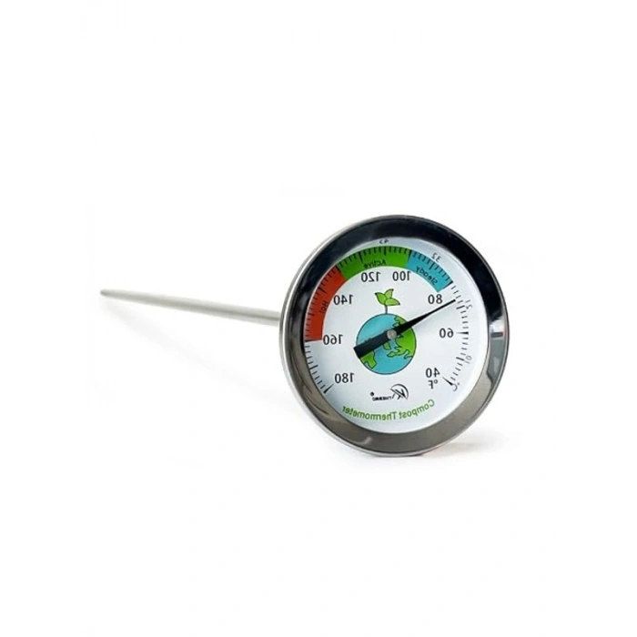 Kompost Toprak Termometresi, 50 cm Uzun Prob, Toprak Sıcaklığı Ölçer