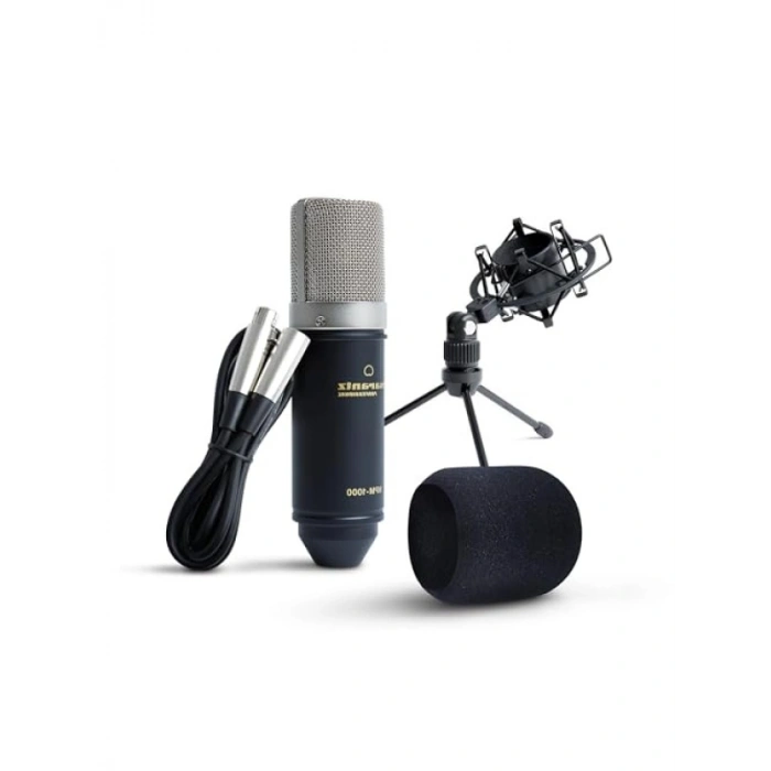 Kondenser Stüdyo Mikrofonu, XLR Bağlantılı, 18 mm Kapsül