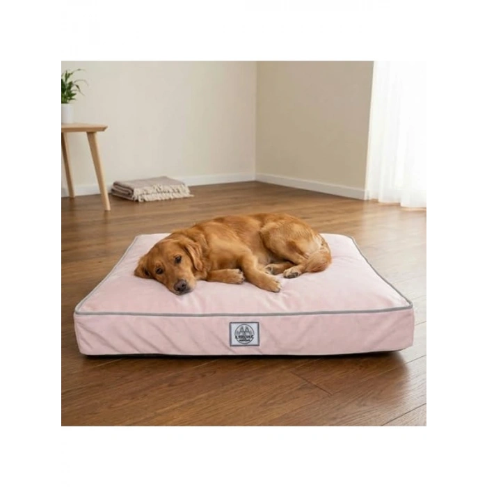 Konforlu Kaydırmaz Tabanlı Kedi-Köpek Yatağı - Pembe, Small