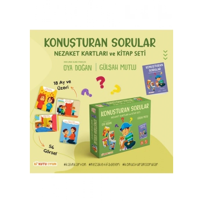 Konuşturan Sorular - Nezaket Kartları ve Kitap Seti - Gülşah Mutlu