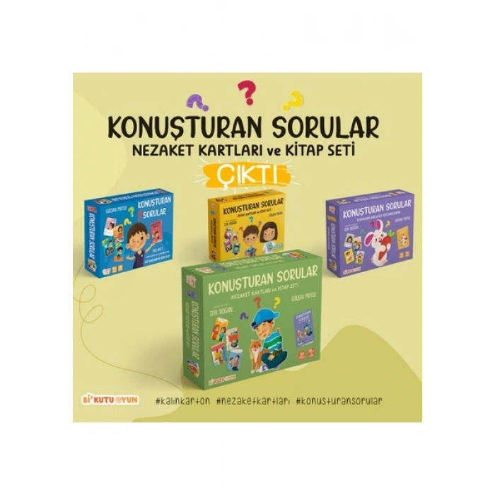 Konuşturan Sorular - Nezaket Kartları ve Kitap Seti - Gülşah Mutlu