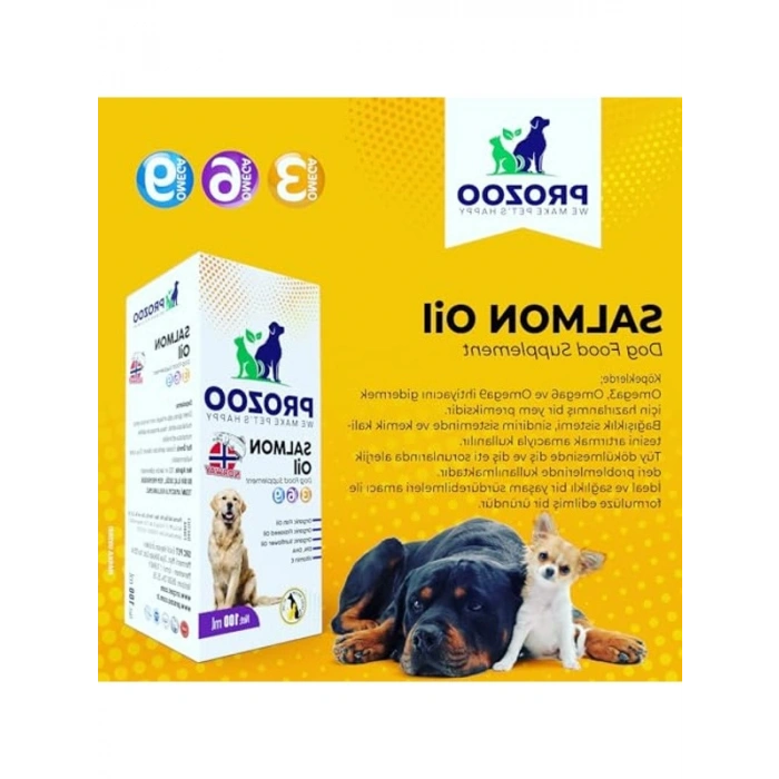 Köpekler İçin Somon Yağı - 100 Ml Besleyici Takviye