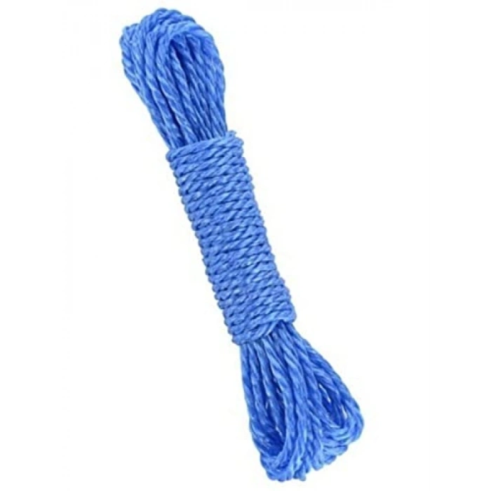 Kopmaz Saplam Çamaşır İpi, 25 Metre Mavi